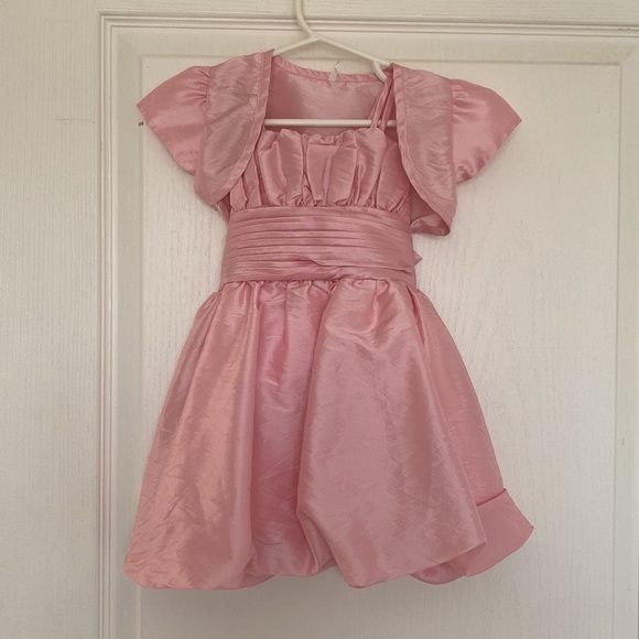 Kid formal dress pink and white with jacket Size 6-12M - Picture 2 of 8